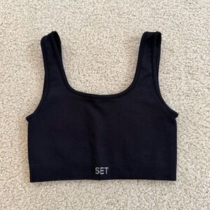 SET Active Sculptflex One Shoulder Bra in Onyx XS